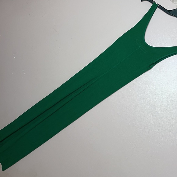 Enza Costa Rob Silk Tank Midi Dress Green - Picture 8 of 9